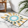 thumbnail image 3 of Soft, Non-Slip Vintage Sun Bath Mat: Brings a Warm, Colorful Touch to Your Bathroom, Machine Washable and Perfectly Sized at 20x32 inch, Ideal for Farmhouse Style Sink, Tub, Toilet or Door, 3 of 5