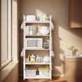thumbnail image 4 of 5 Tier 66 Lbs/Shelf Capacity Storage Shelves Adjustable Shelving Unit Heavy Duty Storage Rack 50in * 20in(White), 4 of 10