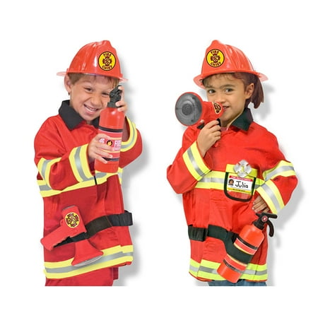 Melissa & Doug Fire Chief Role Play Costume Dress-Up Set