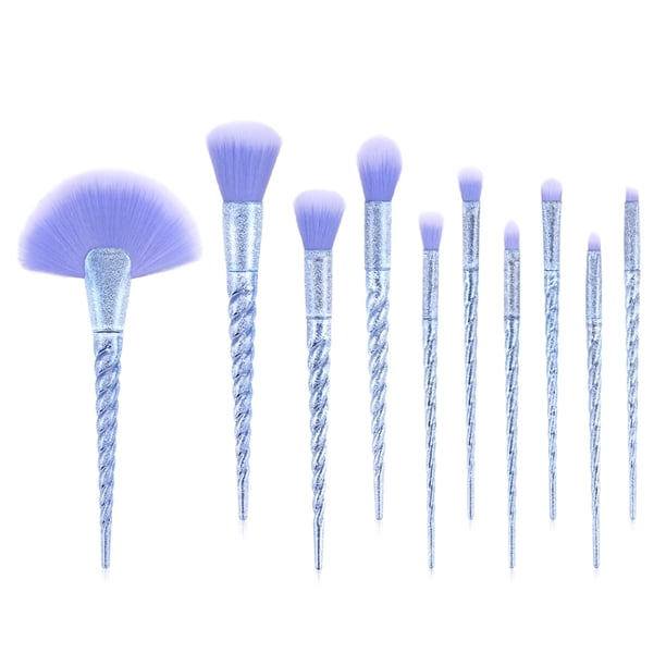 Juegos De Brochas De Maquillaje De 7/10 Uds., Mango En Espiral, Brocha Suave Para Sombra De Ojos, Herramientas De Belleza Portátiles Para Todo Tipo De Piel Advancent CE008039-02