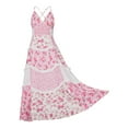 thumbnail image 2 of Boho Maxi Dress for Women Spaghetti Strap Floral Print Summer Beach Long Sundress Casual Loose Flow Dress, 2 of 4