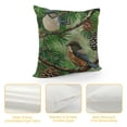 thumbnail image 4 of Dense Pine Trees Lovely Birds Throw Pillow Covers Forest Vintage Art Print Square Pillowcases for Home Decor Sofa Car Bedroom Pillow case, 4 of 5
