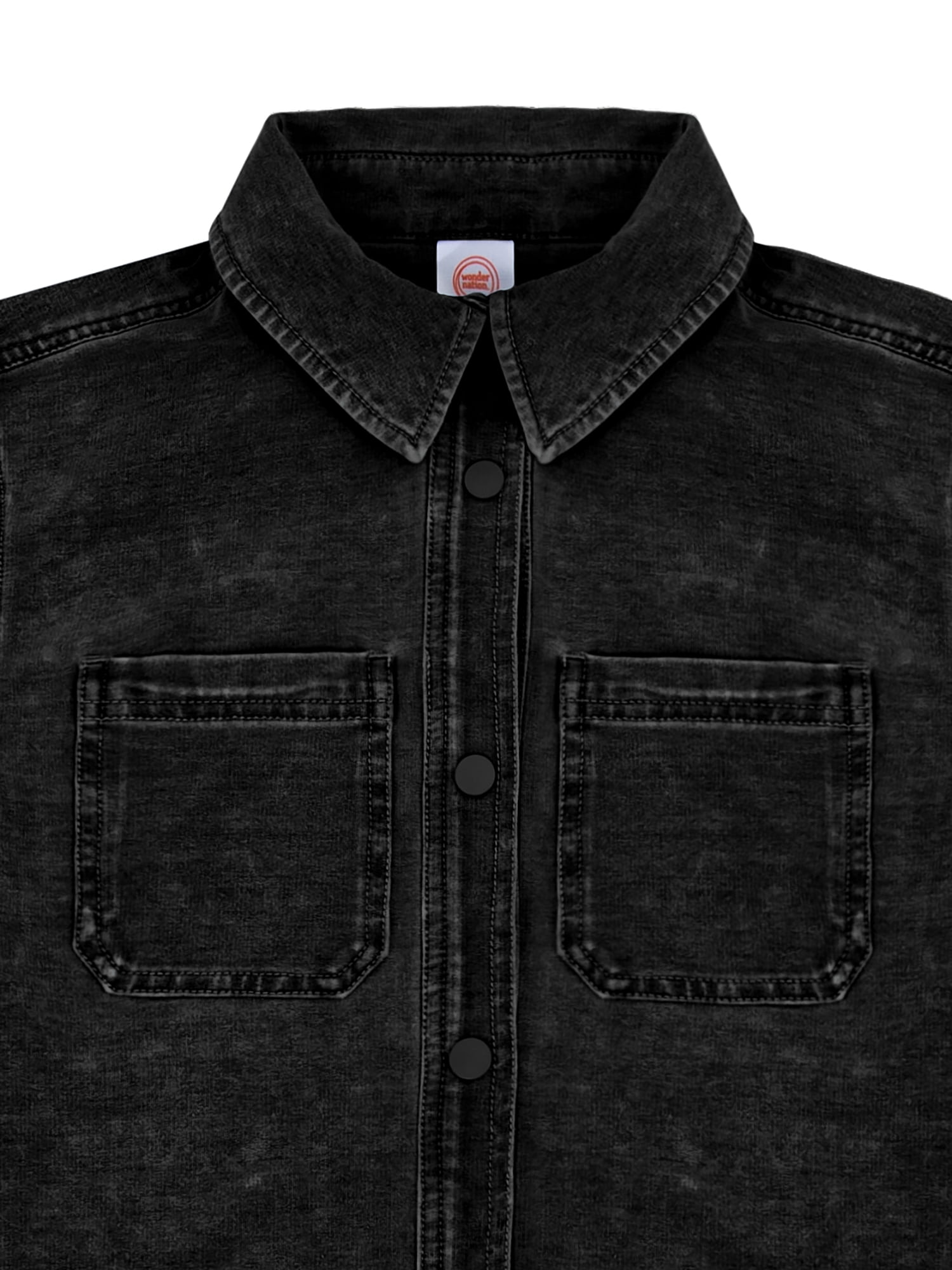 Wonder Nation Boys Knit Button Down Shirt, Sizes 4-18