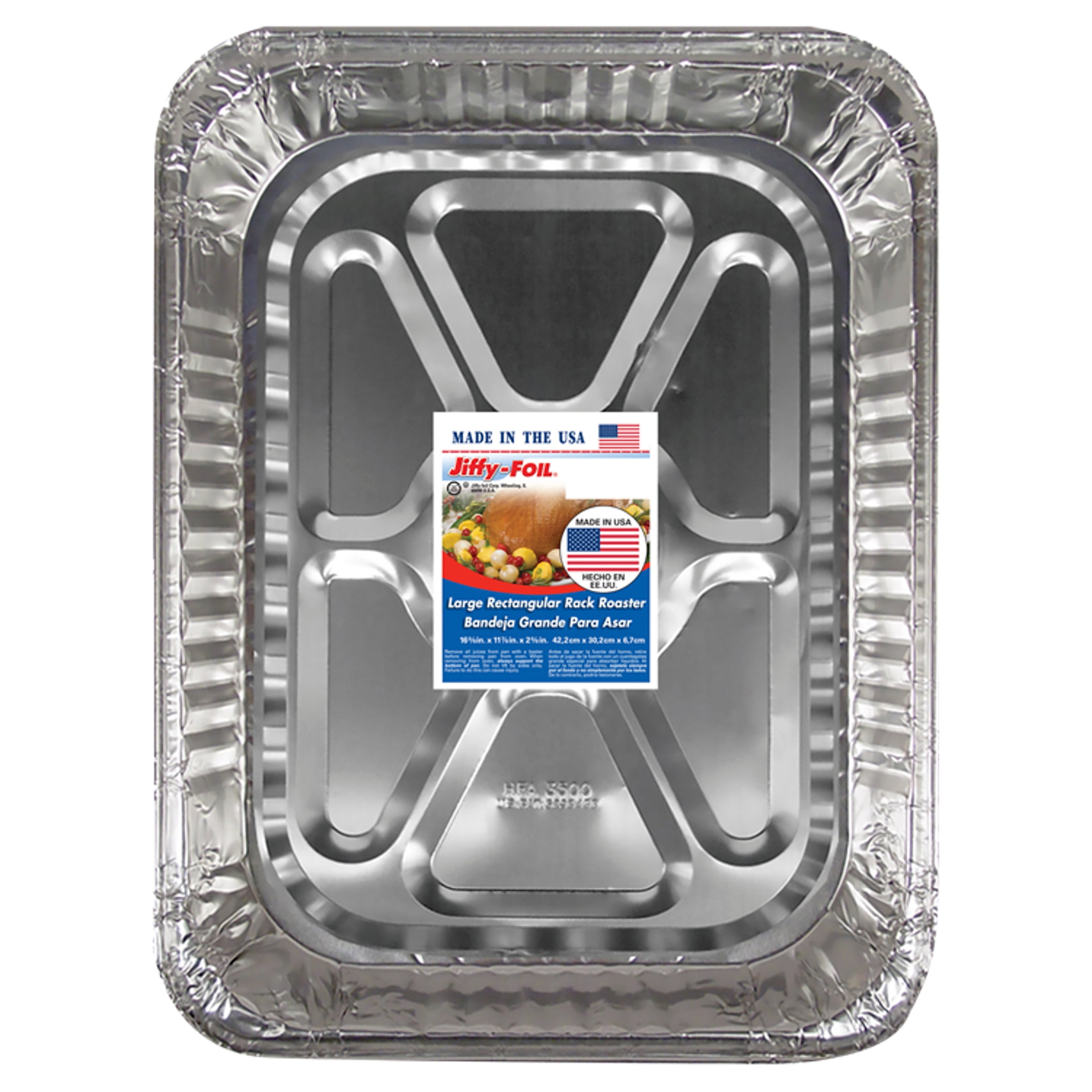 Jiffy-Foil Large Rectangular Rack Roaster - Walmart.com - Walmart.com