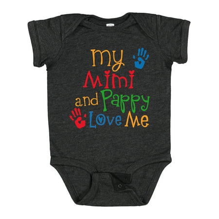 

Inktastic Mimi and Pappy Love Me Gift Baby Boy or Baby Girl Bodysuit