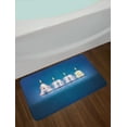 thumbnail image 2 of Anna Bath Mat, Birthday Candles with Little Stars in Shape of Letters Newborn Girls Name, Non-Slip Plush Mat Bathroom Kitchen Laundry Room Decor, 29.5 X 17.5 Inches, Blue and Multicolor, Ambesonne, 2 of 2