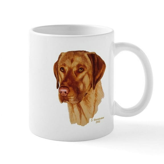 CafePress - Fox Red Labrador Mug - 11 oz Ceramic Mug - Novelty Coffee Tea Cup