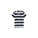 thumbnail image 1 of Aeropostale Mens Striped A87 Rugby Polo Shirt, Blanco, Small, 1 of 1