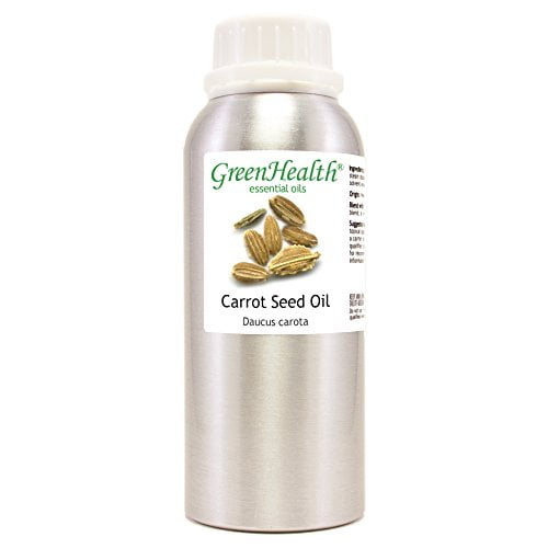 Carrot Seed Essential Oil - 8 fl oz (237 ml) Aluminum Bottle w/Plug Cap - 100% Pure Essential Oil - GreenHealth