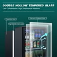 thumbnail image 6 of Wine and Beverage Refrigerator, 24 Inch Beverage Refrigerator Cooler, 160 Cans Glass Door Mini Fridge for Beer, Wine, Drinks Storage, 4.9 Cu.Ft Beverage Fridge for Bars, Kitchens, Office, 6 of 8