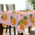 thumbnail image 5 of Yayeee Tablecloths 54" x 72" Rectangle Wrinkle Resistant Party Table Cover, Cute Oranges, 5 of 8