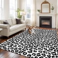 thumbnail image 2 of Large Area Rugs for Living Room Bedroom, Black Abstract Art 8'x10' Rug Washable Carpet Runner Indoor Outdoor, Elegant Modern Art Luxury Non Slip Floor Mats Rug for Kitchen, Patio, 2 of 8