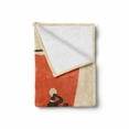 thumbnail image 2 of Odyssey Soft Flannel Fleece Throw Blanket, Greek Antique Sailboat Illustration and Woman, Cozy Plush for Indoor and Outdoor Use, 60" x 80", Multicolor, by Ambesonne, 2 of 6