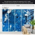 thumbnail image 3 of Abstract Wallpaper Wall Mural - Blue Stream, 3 of 6