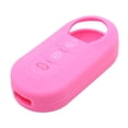 thumbnail image 1 of Unique Bargains Pink Silicone Three Button Car Remote Key Cover Case for Fiat 500 Viaggio Ottimo, 1 of 5