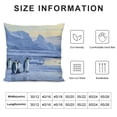 thumbnail image 5 of Orinice Penguins Ice Floes Graphic Decorative Cushion Throw Pillow Cover for Home Couch Living Room Bed Sofa - Winter Season High-quality 1PC 22x22in, 5 of 5