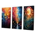 thumbnail image 3 of Designart "Hardedge Art Sublime Tree consistency IV" Abstract Wall Art Set Of 3 - Multi-Color Hard Edge Painting Gallery Wall Set For Home Decor, 3 of 7