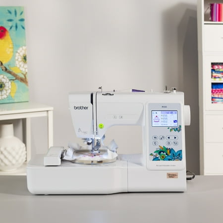 Brother Embroidery Machine, PE535, 80 Built-in Designs, 9 Font Styles, 4" x 4" Embroidery Area, 3.2in LCD Touchscreen, USB