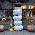 thumbnail image 5 of Blublu Park Fall Harvest Scarecrow Decor, 3 Pack 19 Inch Small Happy Halloween Decoration for Garden, Home, Yard, Porch, Christmas, 5 of 8