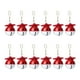 thumbnail image 1 of Juego de 12 adornos navideños artesanales para árbol de Navidad, decoración festiva de 4 cm, juego de metal con colgante de color., 1 of 7