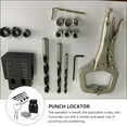 thumbnail image 5 of IFANLANDOR 1 Set Drill Punch Locator Portable Tool Hole Drilling Guide For Woodworkers 3.8x6.7Cm, 5 of 8