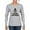 Heather Grey, variant on Cat I Am Your Father Cat Lover Womens Graphic Long Sleeve T-Shirt, Fuschia, XX-Large