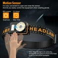 thumbnail image 3 of Headlamp Rechargeable, 500 Lumen Super Bright Motion Sensor LED HeadLamp, Headlamp Flashlight with White Red Lights, 6 Modes Lightweight Waterproof Head Lamp for Outdoor Running, Camping Hiking, 3 of 7