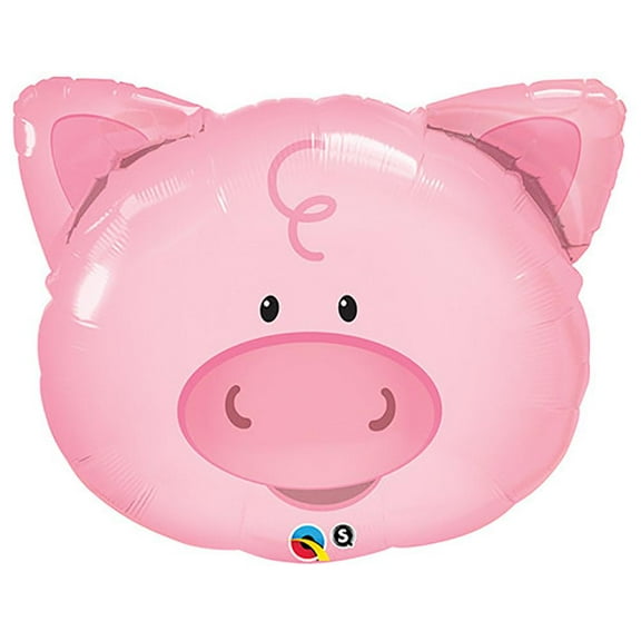 LOONBALLOON Farm Animals Balloons, 30″ PLAYFUL PIG