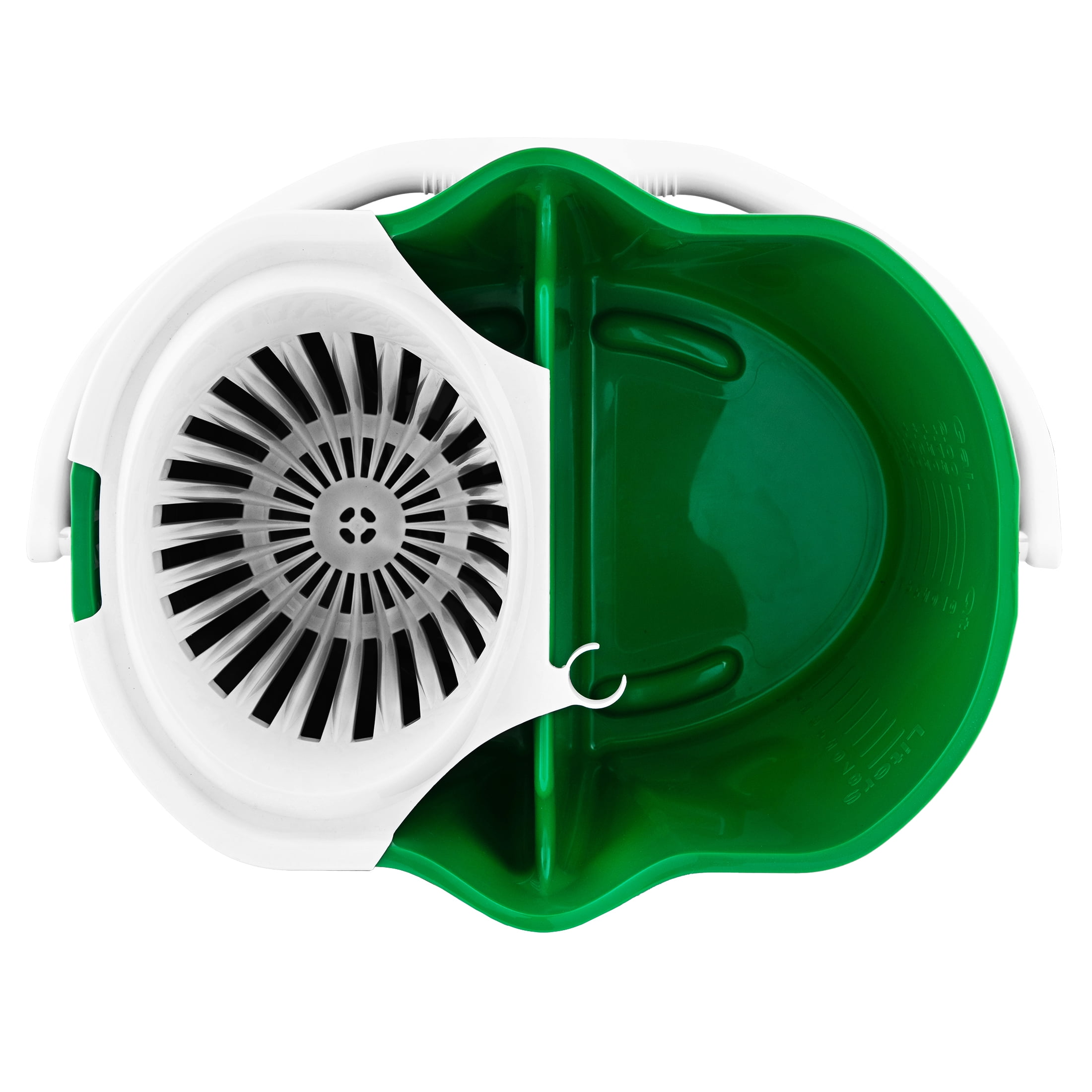 Libman 4 Gallon Bucket with Wringer, Polypropylene, Green and White, 15 in. Height