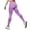 j18-Purple, variant on Womens Leggings Athleisure Solid Color Ankle Slim-Leg Seamless Waistband High Legging Ladies Casual Soft Daily -Lifting Breathable Comfortable Ribbed Yoga Pants,L