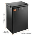 thumbnail image 3 of VEVOR Chest Freezer, 2.22 Cu.ft / 63 L Compact Deep Freezer, Free Standing Top Open Door Chest Freezers with 2 Removable Baskets & Adjustable Thermostat, Energy Saving & Low Noise, Black, 3 of 7