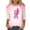 09-Pink, variant on SwiftWear Women's Breast Cancer Awareness Ribbon 3/4 Length Sleeve Crewneck Graphic Tops Loose Fit Soft Casual Tee Shirts Pink
