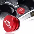 thumbnail image 1 of tredstone Fashion Style Lighter Plug Cover Universal Fit For All Car Models Car Lighter Cover Printed Words FIRE MISSILE red, 1 of 6