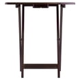 thumbnail image 2 of Pemberly Row 5-Piece Oversized Solid Wood Snack Table Set in Espresso, 2 of 13