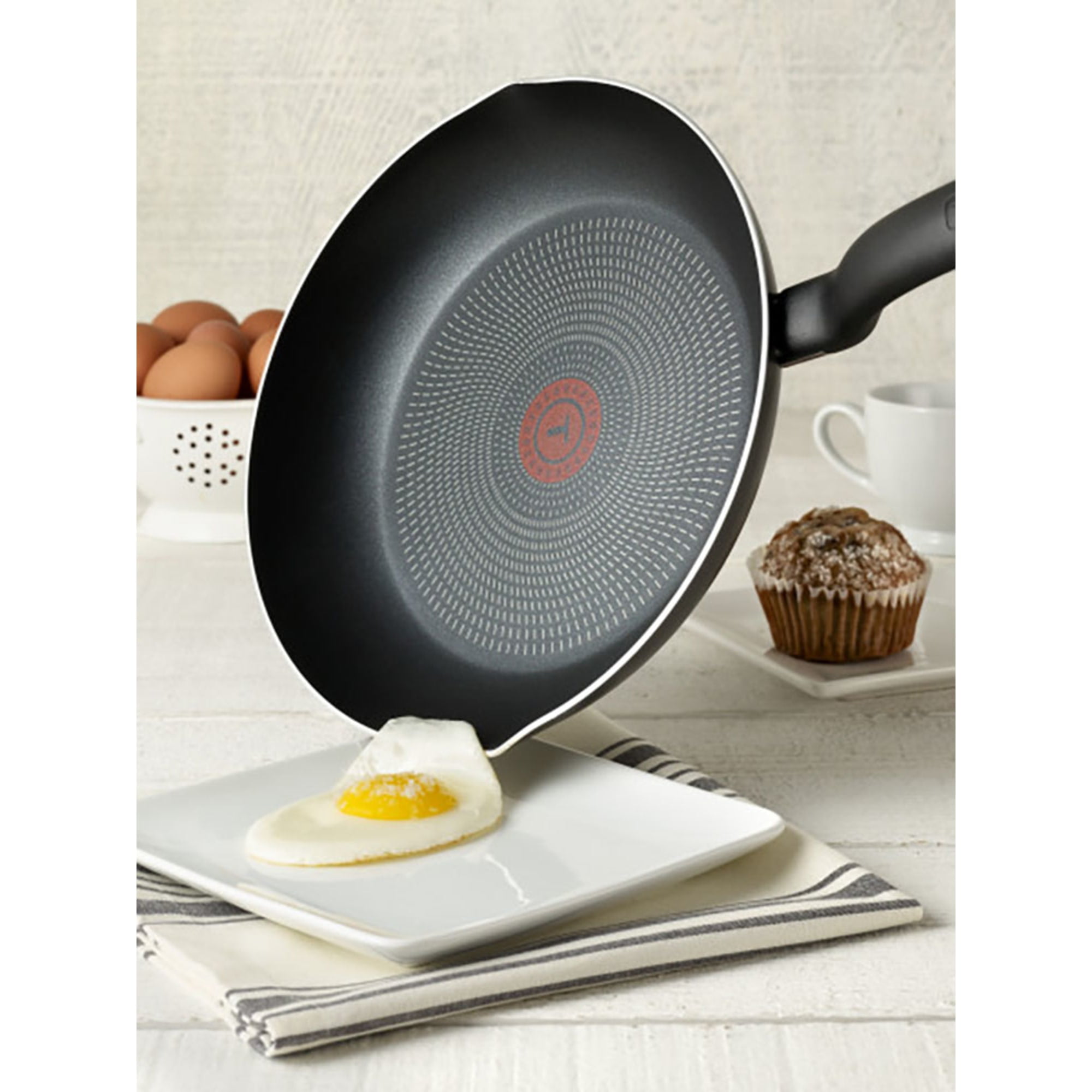 T-fal Initiatives Nonstick Cookware, Fry Pan, 10 inch, Black