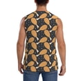 thumbnail image 4 of Fotbe Chicken Legs Men's Camiseta sin Mangas Estampada para Hombres, Playera Casual para Gimnasio, Entrenamiento, Playa-Small, 4 of 7