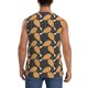 thumbnail image 4 of Fotbe Chicken Legs Men's Camiseta sin Mangas Estampada para Hombres, Playera Casual para Gimnasio, Entrenamiento, Playa-3X-Large, 4 of 7