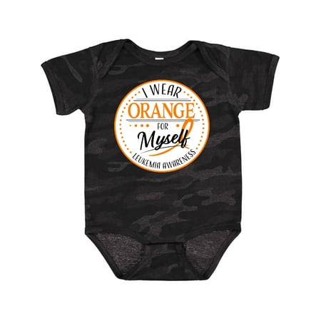 

Inktastic I Wear Orange for Myself- Leukemia Awareness Gift Baby Boy or Baby Girl Bodysuit