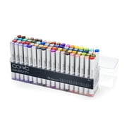 Copic Sketch Markers, Broad Point, Multicolor, 72 Count