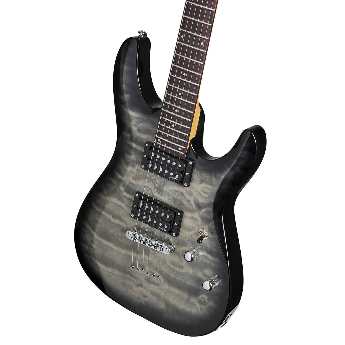 Schecter C-6 Plus Series Electric Guitar - Charcoal Burst