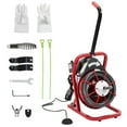 thumbnail image 1 of Drain Cleaner Machine – Heavy Duty Automatic Feed Auger – Powerful Motor & 4 Cutters – Clears Tough Blockages – Residential & Commercial – Portable, 1 of 14