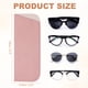 thumbnail image 2 of 4 Piezas de Fundas Suaves para Gafas, Estuche de Cuero para Gafas de Sol, Bolsa Portátil para Gafas para Mujeres y Hombres (Rosa), 2 of 7
