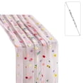 thumbnail image 3 of PoyoKee Sheer Table Runner, 118" x 28" Floral Embroidered Table Cloth, Sheer Organza Tablecloth Party Decorations for Kitchen and Dining, Home Decor, 3 of 6