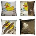 thumbnail image 1 of EREHome Rubber Duck Bubble Bath Pillow Case Home Decor Cushion Cover 20x20 Inch, 1 of 2