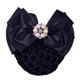 thumbnail image 1 of Guardurnaity Cubierta para moño de pelo para mujer, redecilla con diamantes de imitación, pasador con lazo, lazo, encaje, tocado de fiesta de flores para Accesorio para el cabello Negro Guardurnaity AP016768-04, 1 of 6