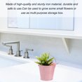 thumbnail image 2 of WEUVEB 6pcs Pink Small Flower Pots Metal Bucket Planting Balcony, 2 of 6