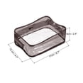 thumbnail image 2 of Uxcell 6.7"x2.4"x4.7" Clear Travel Toiletry Bags, Makeup Bags Cosmetic Pouch with Zipper Grey, 2 of 5