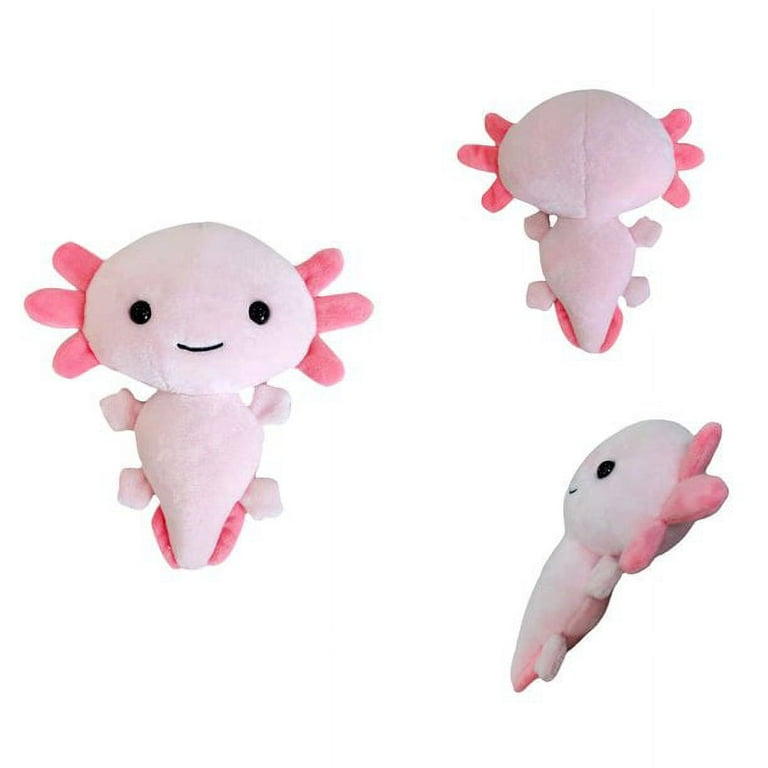 Kawaii Axolotl Plush Toy Animal Axolotl Plushies Figure Doll Cartoon Animal  Soft Pink Axolotl Stuffed Dolls for Kids Gifts