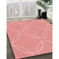 thumbnail image 2 of Ahgly Company Indoor Round Patterned Pastel Pink Area Rugs, 7' Round, 2 of 6