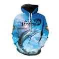 thumbnail image 3 of Nueva sudadera con capucha con estampado 3D de pesca salvaje para hombres, sudadera para entusiastas de la caza de peces, sudaderas de talla grande para hombres y mujeres, 3 of 5